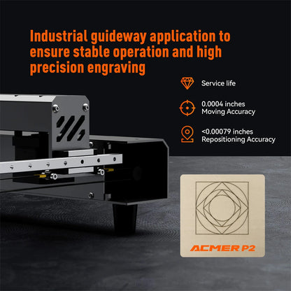 ACMER P2 33W lasers Engraving Air Assist WIFI APP Control CNC Metal woodworkers Engraving Laser Cutting Machine For Wooden
