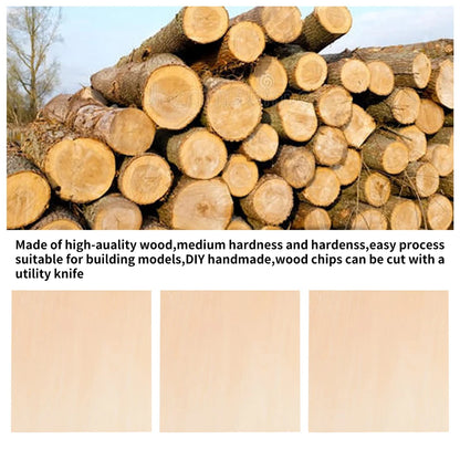 10 piezas de madera sin terminar para grabado y corte láser, manualidades, proyectos de bricolaje, dibujo, pintura y grabado en madera.