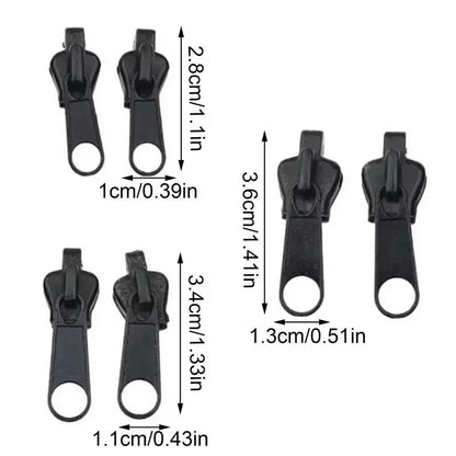 6pcs Zipper Large, Medium, And Small Sizes for Clothing Zipper Replacement and Repair Sewing Supplies Zipper Repair
