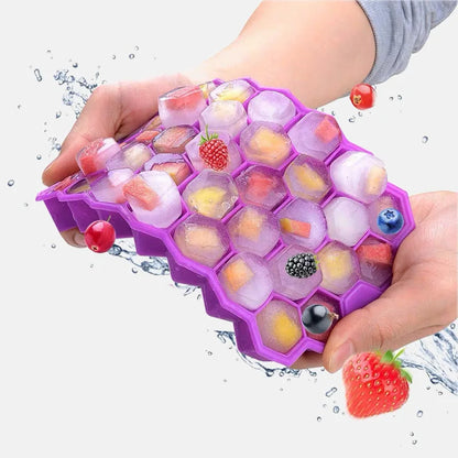 Molde de silicona para cubitos de hielo (4/2/1 piezas), bandejas de hielo de gran capacidad para 148 cubitos, máquina de hielo de grado alimenticio, máquina de hielo reutilizable sin BPA con tapas