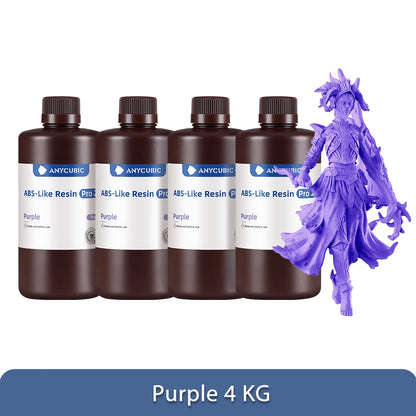 Newest 4pieces/lot Anycubic ABS Like+ 3d Resin High Precision UV 405nm For LCD SLA DLP Anycubic Photon Resin 3d Printer