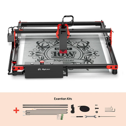 AlgoLaser DIY Kit Laser Master 2 Laser Engraver 10W Output Power Laser Cutter and Engraver Machine for Wood and Metal 40x40cm