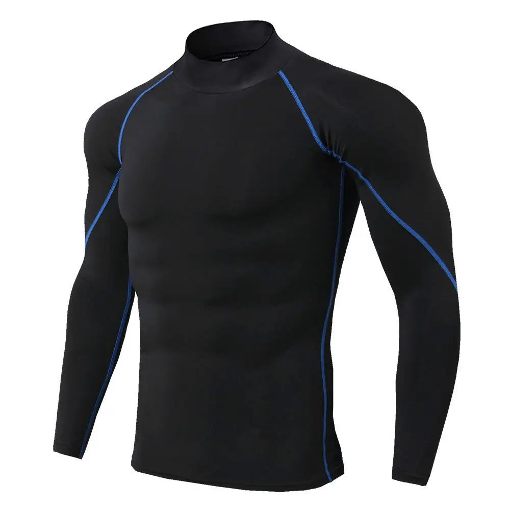 Camiseta deportiva de culturismo para hombre, camiseta de running de secado rápido, camiseta de compresión de manga larga, camiseta de gimnasio, camiseta ajustada de fitness para hombre, Rashgard