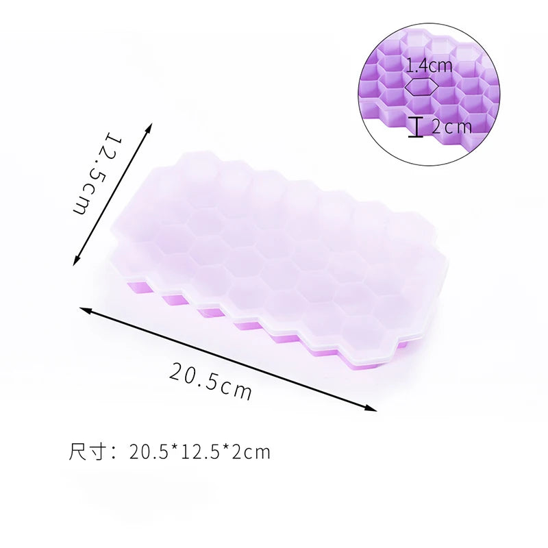 Molde de silicona para cubitos de hielo (4/2/1 piezas), bandejas de hielo de gran capacidad para 148 cubitos, máquina de hielo de grado alimenticio, máquina de hielo reutilizable sin BPA con tapas