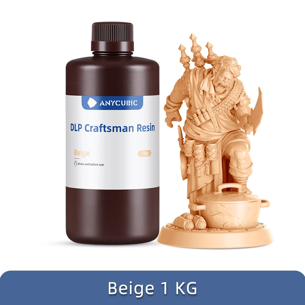 ANYCUBIC DLP Craftsman Resin DLP Exclusive Resins Long Shelf Life High Accuracy 3D Printing Material Developed For Photon Ultra