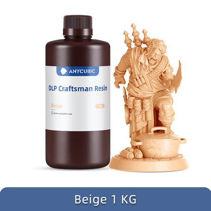 ANYCUBIC DLP Craftsman Resin DLP Exclusive Resins Long Shelf Life High Accuracy 3D Printing Material Developed For Photon Ultra