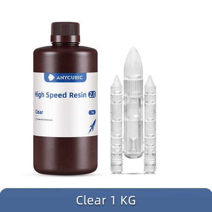 ANYCUBIC High Speed Resin 5X Faster Printing Speed Low Viscosity UV Resin for Photon Mono M5S LCD 3D Printer