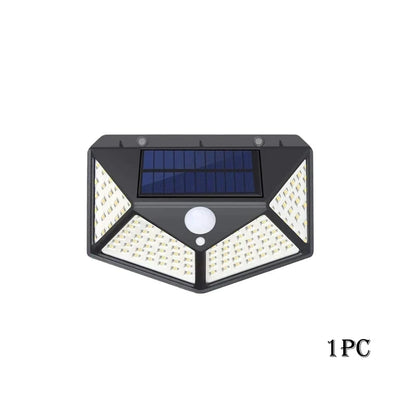 12er-Pack Solarleuchten für den Außenbereich, 100 LEDs, Wandleuchte mit Bewegungsmelder, Sicherheitsleuchten, 270° Beleuchtungswinkel, hell, für Hinterhof, Garten, Terrasse
