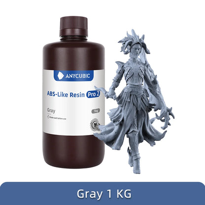ANYCUBIC ABS Pro 2 Resin 405nm Photosensitive Polyresin High Precision with Minimal Shrinkage for LCD 3D Printer