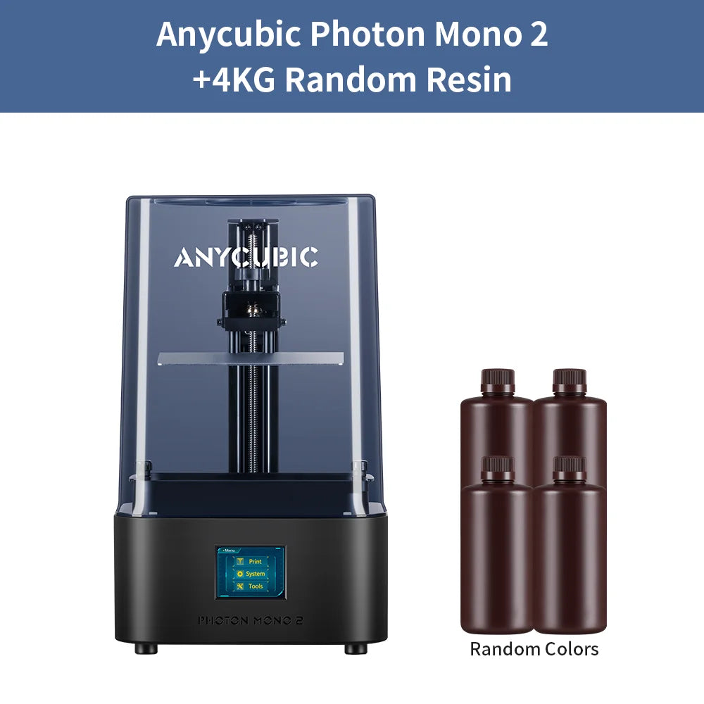 3d принтер ANYCUBIC Photon Mono 2 3D Printer 6.6-inch UV Resin Photocuring 4K+ High Resolution LCD Printing Size 165*143*89mm