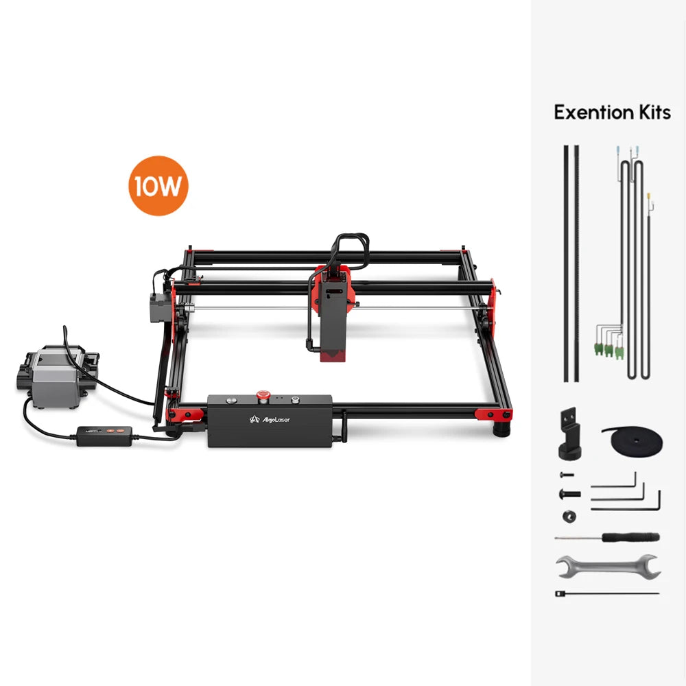 AlgoLaser DIY Kit Laser Master 2 Laser Engraver 10W Output Power Laser Cutter and Engraver Machine for Wood and Metal 40x40cm