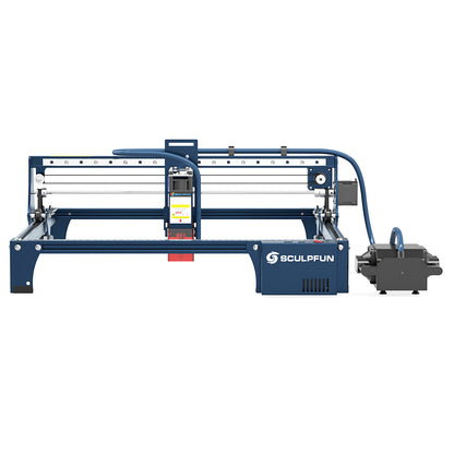 SCULPFUN S30 Pro 10W Laser Engraver Cutter, Automatic Air-assist, 0.06*0.08mm Laser Focus, 32-bit Motherboard, Replaceable Lens, Engraving Size 410*400mm, Expandable to 935*905mm