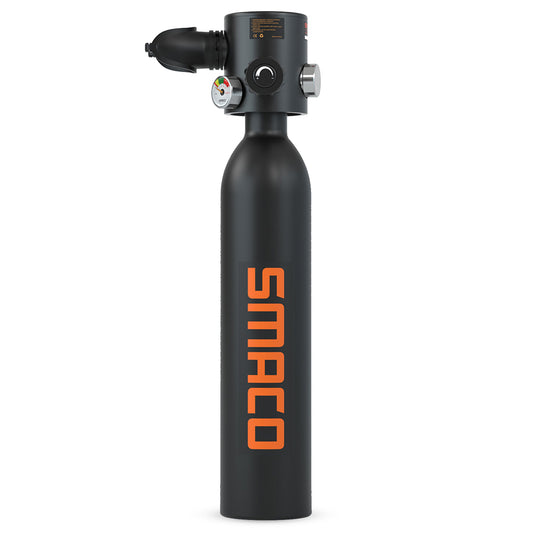 SMACO S500 0.7L Mini Scuba Diving Tank - Black