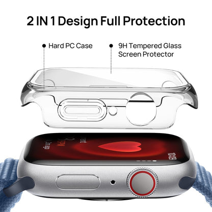 SODI CS04 2-Pack Ultra-Thin Anti-Scratch Protective Case for Apple Watch S9/S8/S7 (45mm)