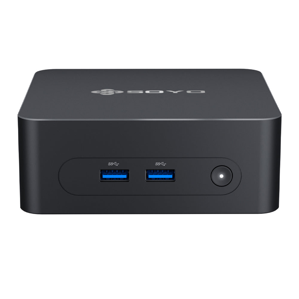 SOYO M2 Plus2 Mini PC, Intel 12th Gen Alder Lake N100 CPU up to 3.4GHz, 16GB DDR4 512GB SATA M.2 2280 SSD, 4K@60Hz Dual Displays, HDMI, WiFi 5 &amp; Bluetooth 5.0 Mini Computer for Business, Education and Office