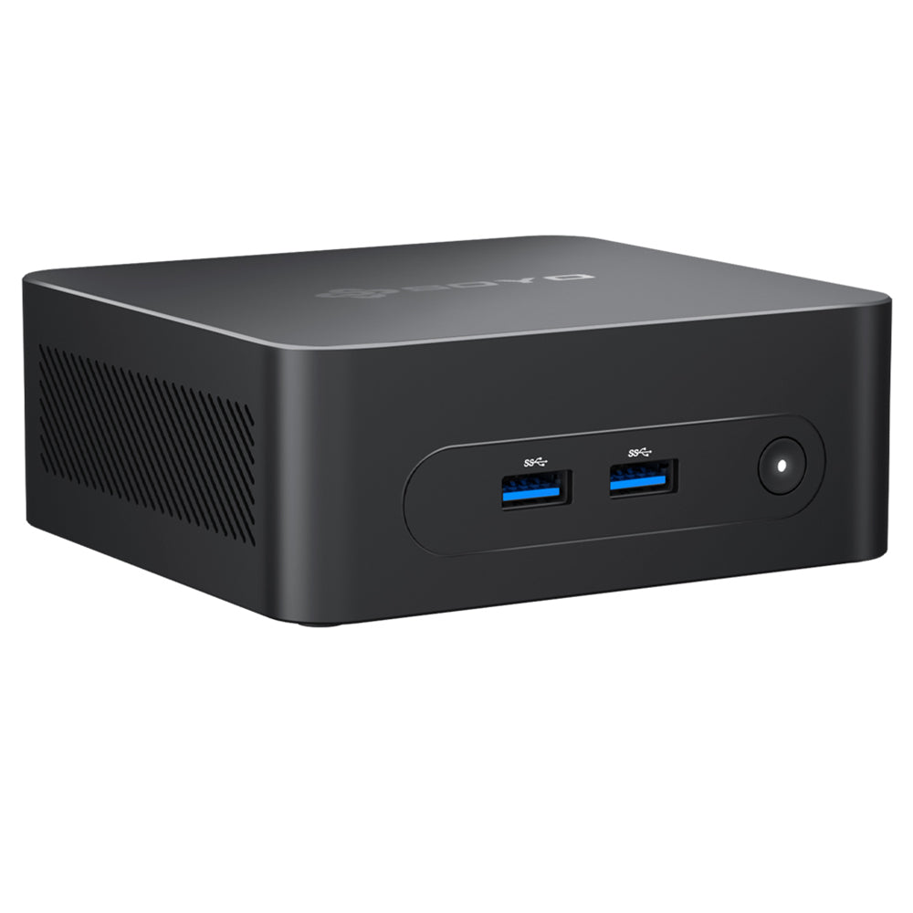 SOYO M2 Plus2 Mini PC, Intel 12th Gen Alder Lake N100 CPU up to 3.4GHz, 16GB DDR4 512GB SATA M.2 2280 SSD, 4K@60Hz Dual Displays, HDMI, WiFi 5 &amp; Bluetooth 5.0 Mini Computer for Business, Education and Office