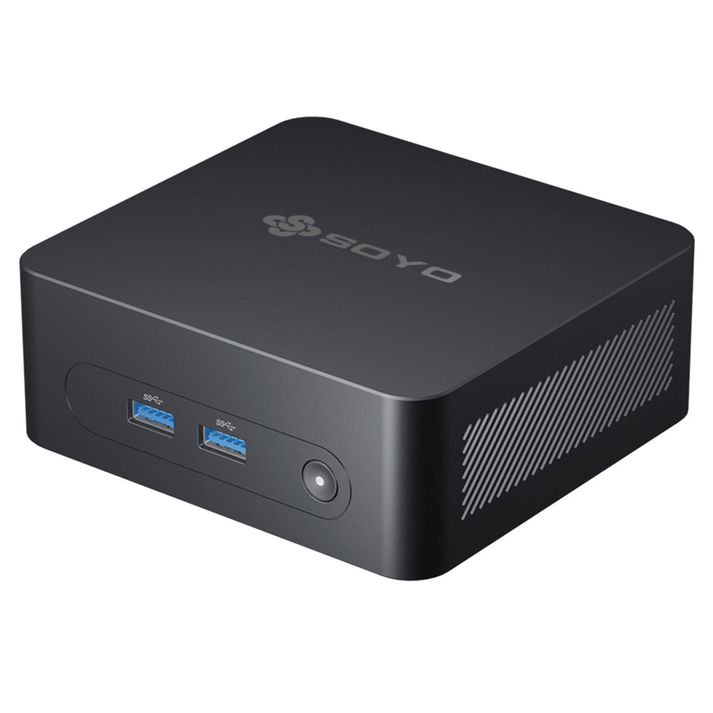 SOYO M2 Plus2 Mini PC, Intel 12th Gen Alder Lake N100 CPU up to 3.4GHz, 16GB DDR4 512GB SATA M.2 2280 SSD, 4K@60Hz Dual Displays, HDMI, WiFi 5 &amp; Bluetooth 5.0 Mini Computer for Business, Education and Office