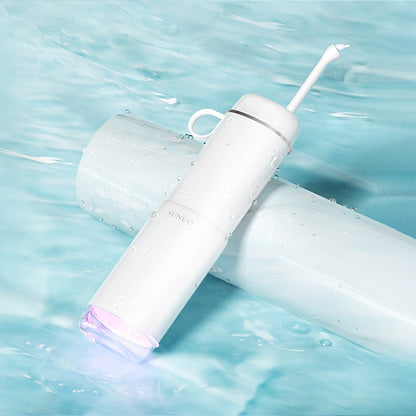 SUNUO C3 PRO Smart Visual Oral Irrigator Dental Washer with UV Sterilization, 5MP HD Camera, WiFi Connection, IPX7 Waterproof - White
