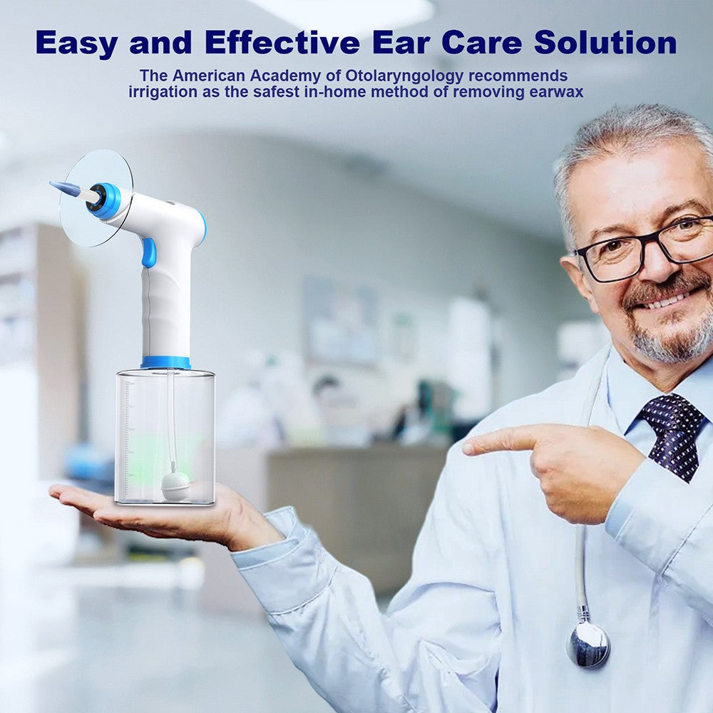 SUNUO W30 Smart Invisible Washing Ear Machine, 500ml Water Bottle, 4 Modes, 2000mAh Battery, 360-degree Irrigating