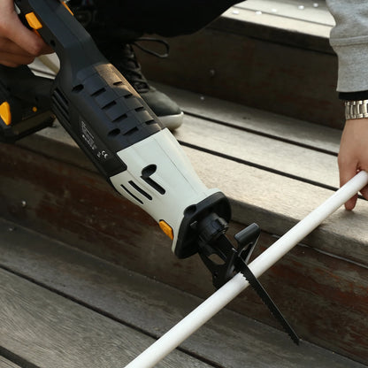 DEKO 20V Cordless Reciprocating Saw Adjustable Speed with Battery and 4 Pieces Blades Power Tools