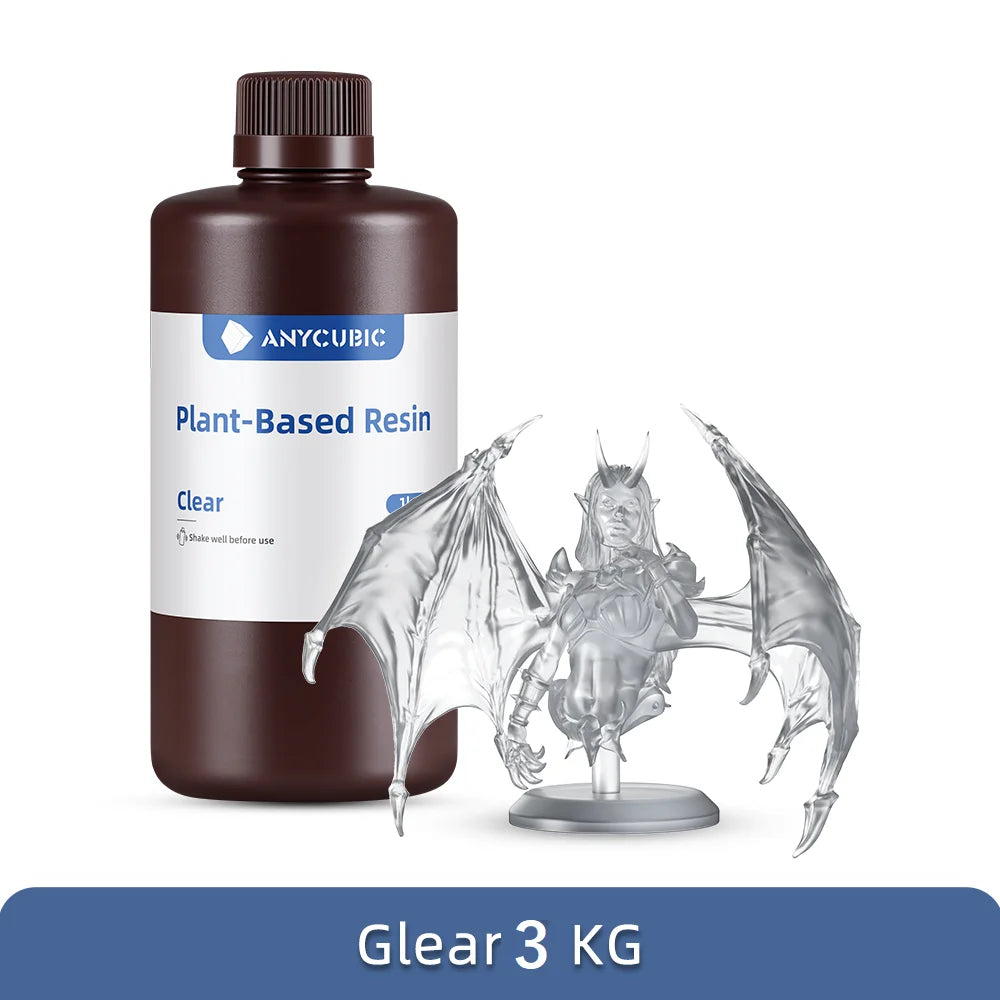 ANYCUBIC Water wash resin Tough Plant UV Resin For LCD 3D Printer 405nm Liquid Photopolymer Sensitive Resin 3D Printing Material