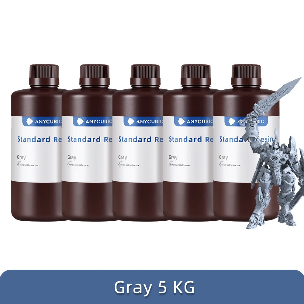 ANYCUBIC 5KG/10KG 405nm UV Standard Resin/ Standard Resin V2 For Photon 3D Printer Mono 2 Printing Material UV Sensitive Liquid