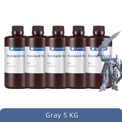 ANYCUBIC 5KG/10KG 405nm UV Standard Resin/ Standard Resin V2 For Photon 3D Printer Mono 2 Printing Material UV Sensitive Liquid