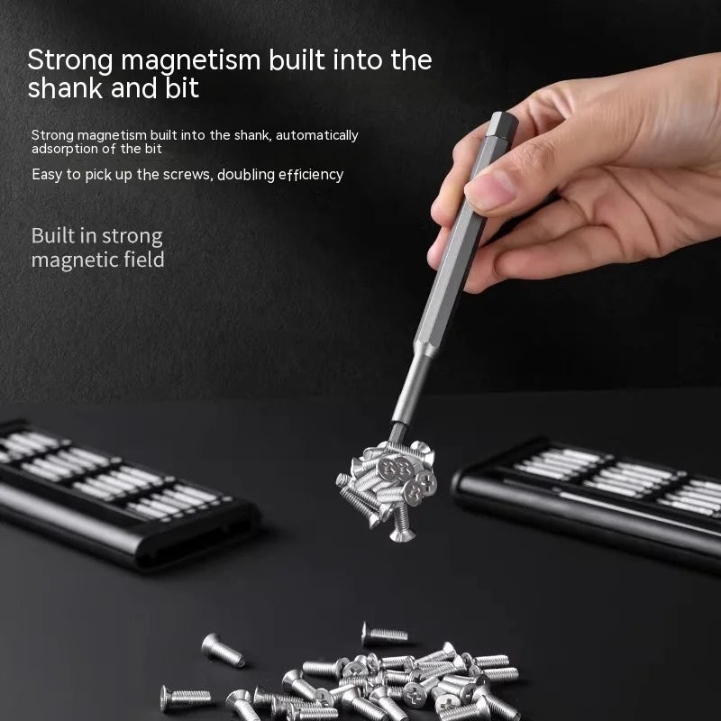 Juego de destornilladores de precisión 24 en 1 para teléfono móvil, reloj, ordenador, herramienta multifunción de desmontaje y mantenimiento, destornillador combinado.