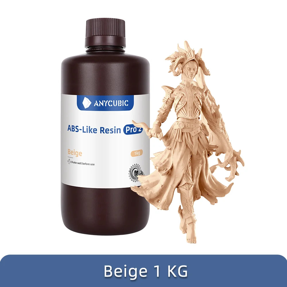 Newest Anycubic ABS-Like+ Resin Pro 2 Rapid UV Curing 405nm Standard Photopolymer Resin ABS 3D Resin High Precision for LCD