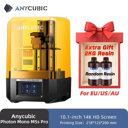 ANYCUBIC Photon Mono M5s Pro 14K Mono MSLA 3D Printer 10.1'' LCD Resin 3D Printer Speed Up to 150mm/h Print Size 223*127*200mm