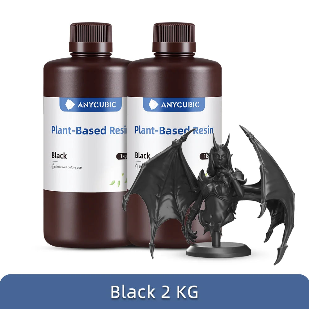 ANYCUBIC ECO UV Resin For LCD 3D Printer Low Odor Safety 405nm UV Plant-Based Resin High Precision Quick Curing