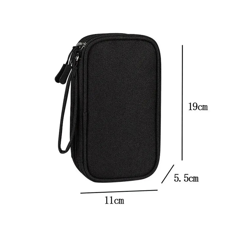(1pc)Digital Accessory Storage Bag Power Supply Hard Drive Protective Case Power Bank U-disk Headphone Storage Bag