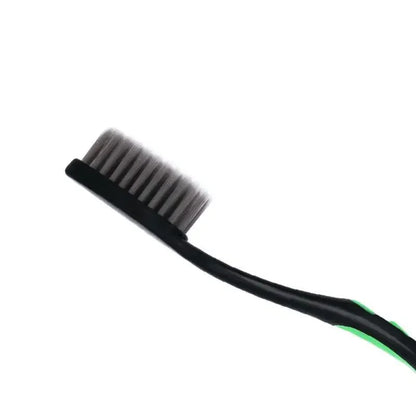 Cepillo de dientes ultrafino de cerdas suaves de bambú y carbón negro, paquete de 10 unidades, ideal para parejas, herramientas de limpieza bucal.