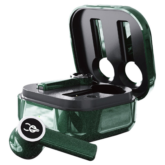 Sabbat E18 TWS Earbuds Wireless Bluetooth 5.2 Music and Gaming Earphone - Aurora Green