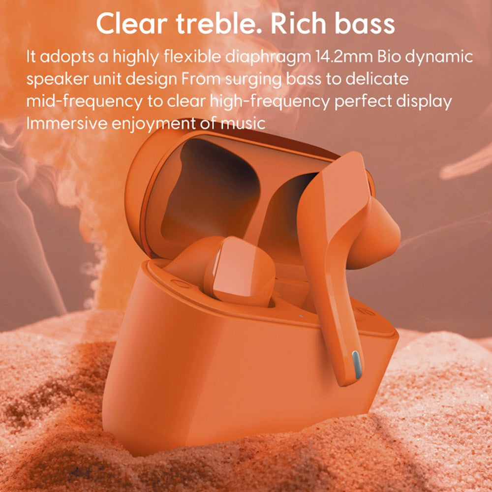 Sabbat Jetpods TWS Earbuds Intelligent Noise Reduction, Bluetooth 5.2 - Coral Red