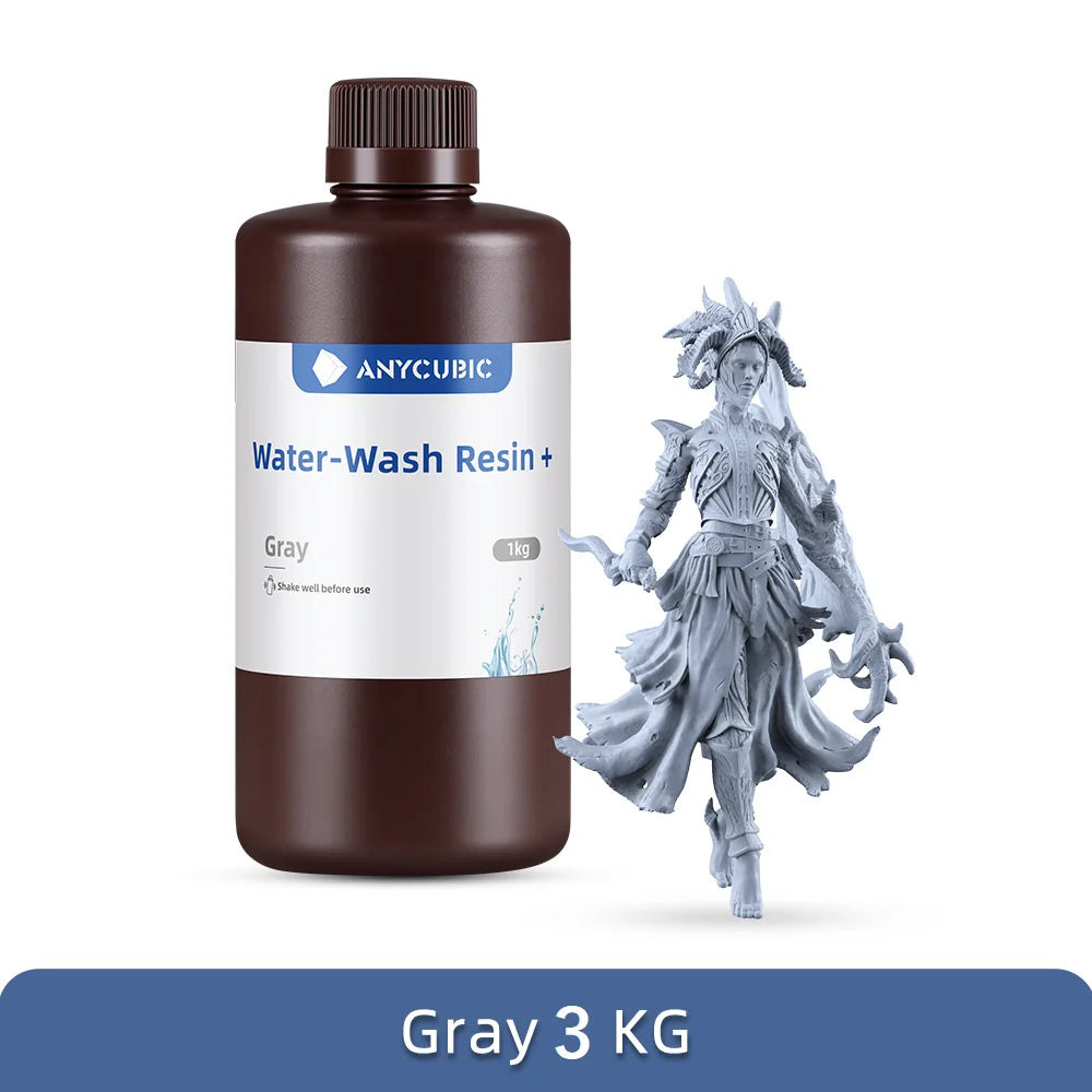ANYCUBIC Water wash resin Tough Plant UV Resin For LCD 3D Printer 405nm Liquid Photopolymer Sensitive Resin 3D Printing Material