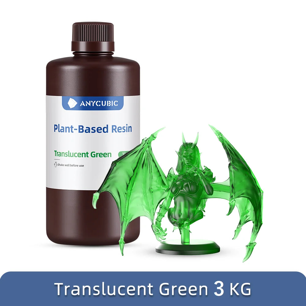 ANYCUBIC Water wash resin Tough Plant UV Resin For LCD 3D Printer 405nm Liquid Photopolymer Sensitive Resin 3D Printing Material