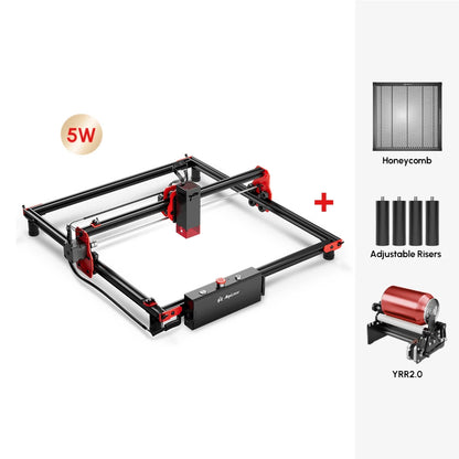 NEW AlgoLaser High Power Mini Laser Engraver 40x40CM Carving Area DIY Laser Engraver Metal Cutting CNC Laser with App Control