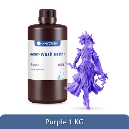 ANYCUBIC 4pcs/lot 405nm Water Washable Resin For LCD 3D Printer Liquid Photopolymer Resin 3D Printing Material