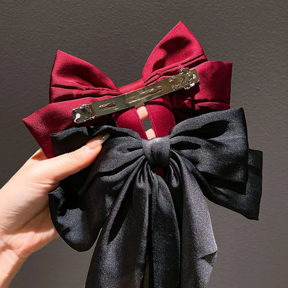 1/2/8Pcs Big Bow Ribbon Hairpin for Women