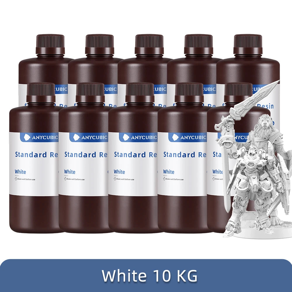 ANYCUBIC 1kg/10kg Liquid Photopolymer Resin 405nm UV Resin For LCD 3D Printer Printing Material For Photon Mono 4K etc.