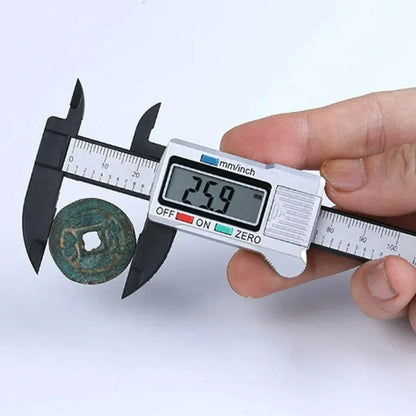 1PCS Plastic Vernier Caliper Digital Display Caliper Mini Text Play Caliper Student Vernier Ruler 0 to 150mm Measuring Tool