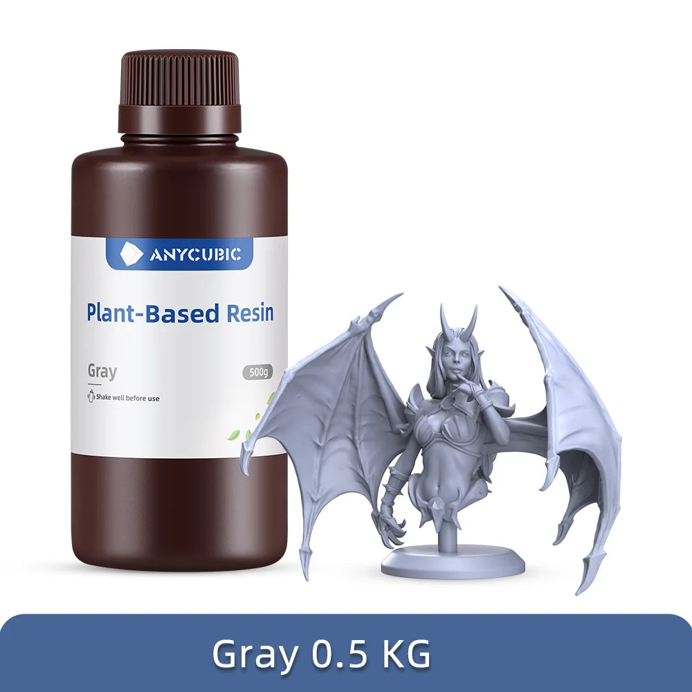 ANYCUBIC ECO UV Resin For LCD 3D Printer Low Odor Safety 405nm UV Plant-Based Resin High Precision Quick Curing