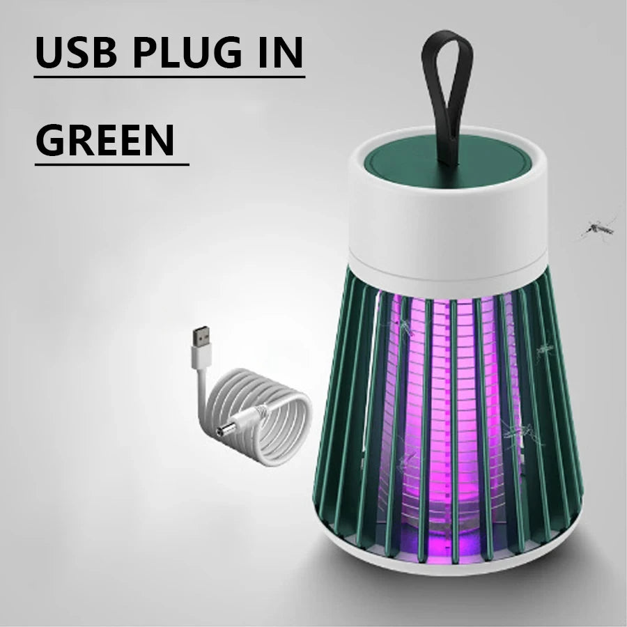 Electric Shock Bug Zapper Mosquito Killer Lamp UV Light Anti Mosquito Fly Insect Trap Waterproof Zapper For Bedroom Outdoor Camp