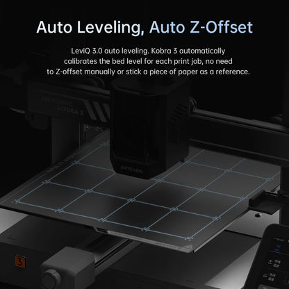 ANYCUBIC Kobra 3 FDM Multi-Color 3D Printer Print in 4 to 8 Color With Max 600mm/s Printing Speed Build Size 250mmx250mmx260mm
