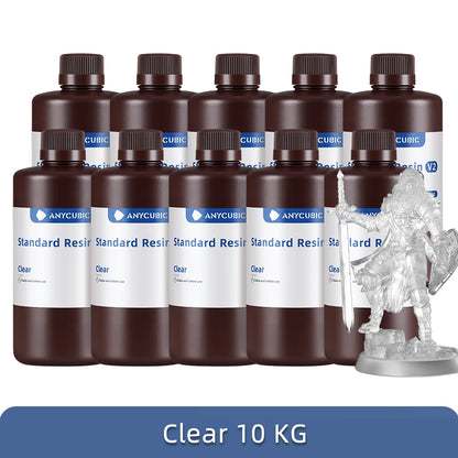 ANYCUBIC 5KG/10KG 405nm UV Standard Resin/ Standard Resin V2 For Photon 3D Printer Mono 2 Printing Material UV Sensitive Liquid
