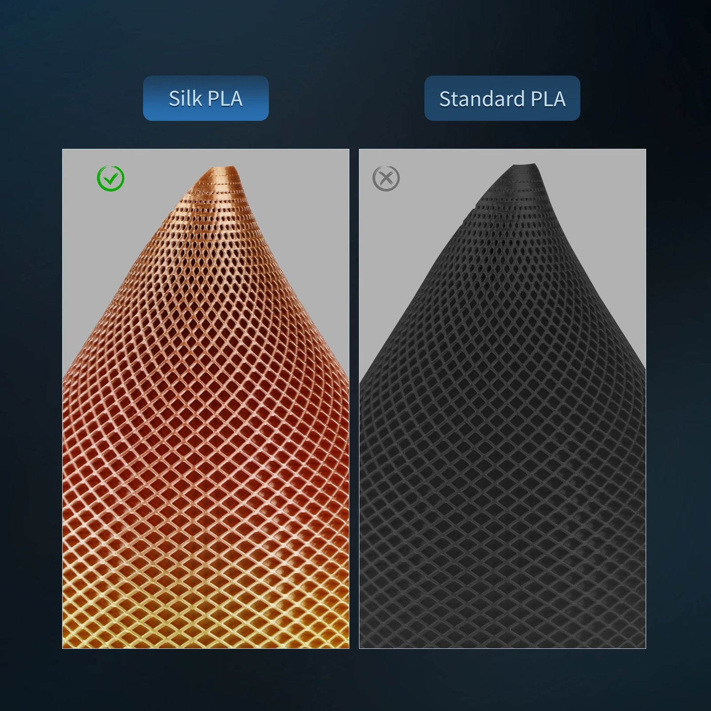 ANYCUBIC Silk PLA 3D Printer Filament 1.75mm 1kg/Roll PLA Filament 3D Printing Material For FDM 3D Printer