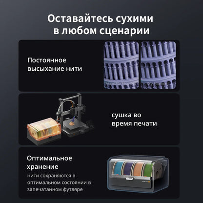 ANYCUBIC Kobra 3 Combo Multi-Color FDM 3D Printer With Max 600mm/s Printing Speed Build Size 250x250x260mm Print in 4 to 8 Color