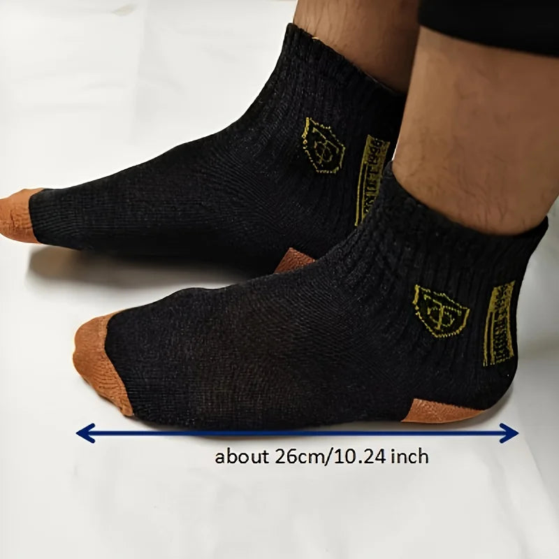 Juego de 5 calcetines deportivos ultra transpirables y elegantes para hombre, de alto rendimiento, para baloncesto y fútbol, ​​a la moda, multipack.