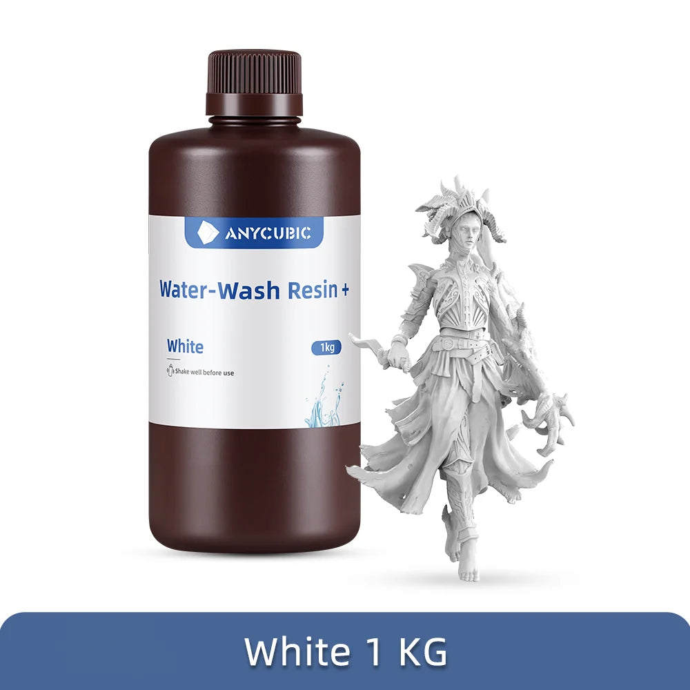 ANYCUBIC Water-Wash Resin For LCD 3D Printer High Precision Low Odor Low Viscosity 3D Printing Standard Photopolymer